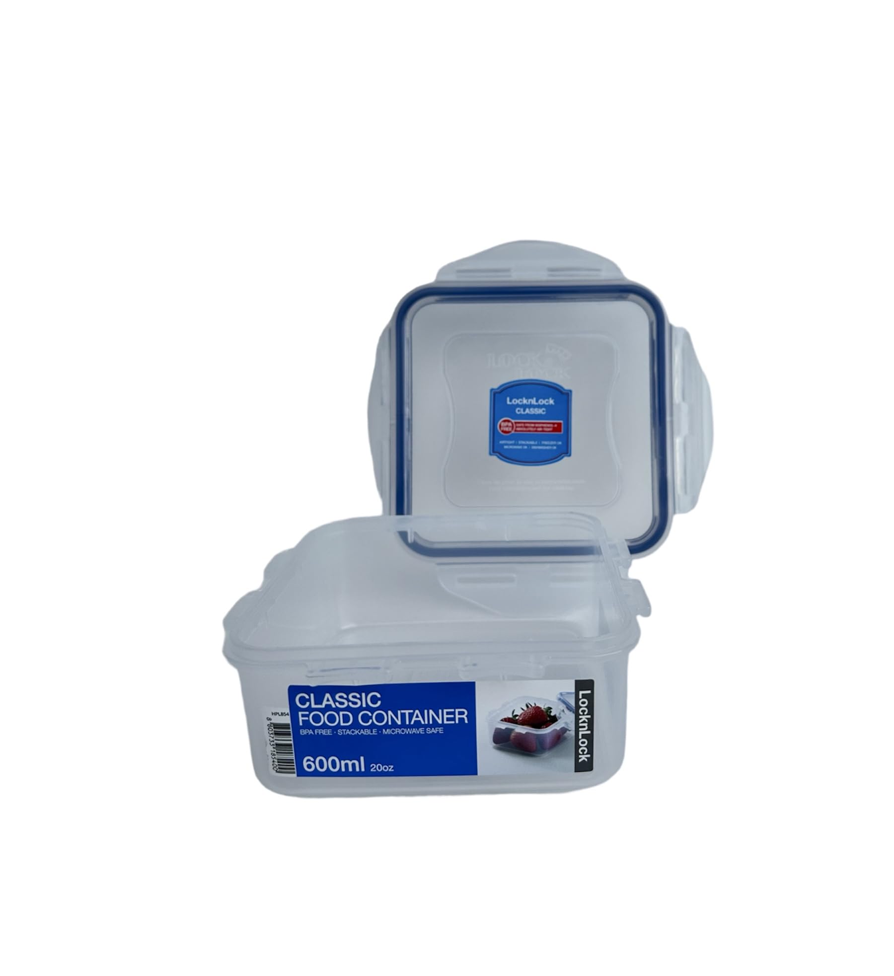 LOCK & LOCK Airtight Food Storage Containers 20 oz - BPA Free Square Kitchen Containers with Lids for Coffee, Tea, Sugar, Snacks - Perfect for Pantry Organization & Meal Prep