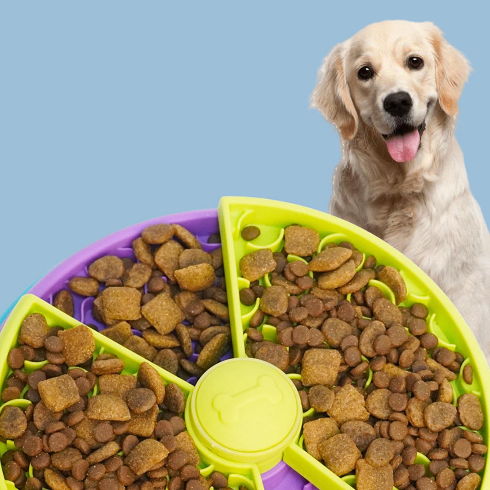 SECRET DESIRE Slow Feeder Bowl for Dogs & Cats - 3-Layer Durable Pet Food Dish - Prevent Bloat & Improve Digestion for Puppies & Adult Pets - Perfect for Mealtime & Training
