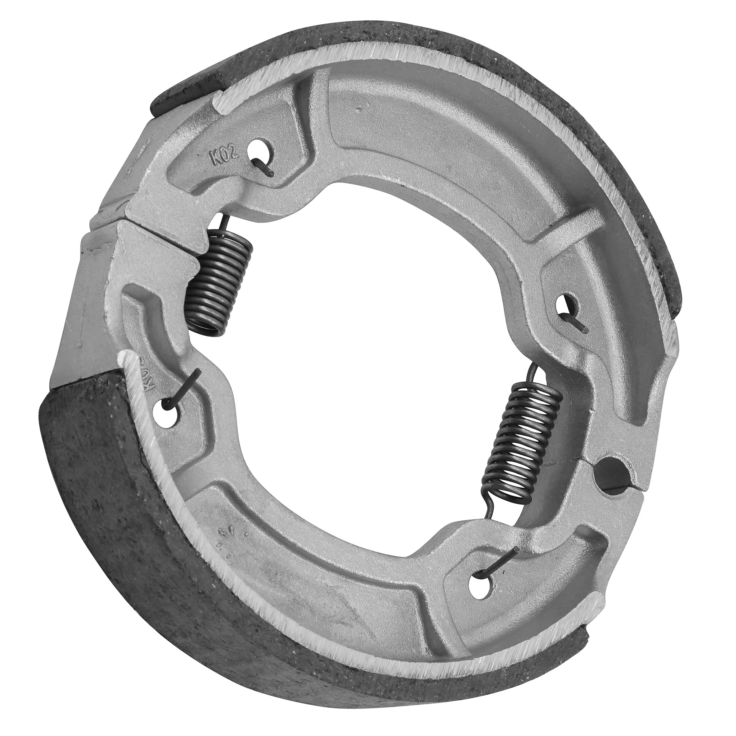 Caltric Rear Brake Shoes for Yamaha RT180 RT-180 Motorcycle (1993, 1995-1998) - High Performance Brake Pads for Off-Road & Trail Riding Adventures