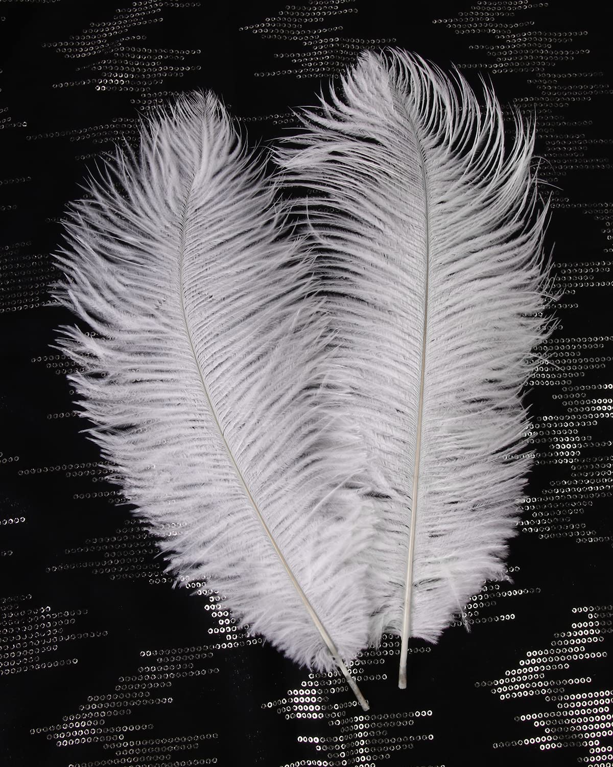 VIJIV Natural White Large Ostrich Feathers Bulk 10 Pieces - 28 Inch Long Craft Feathers for DIY Floral Arrangements, Wedding Centerpieces, Home Decor, Vase Fillers | Perfect for Party Decorations, Bohemian Style Decor, and Event Styling
