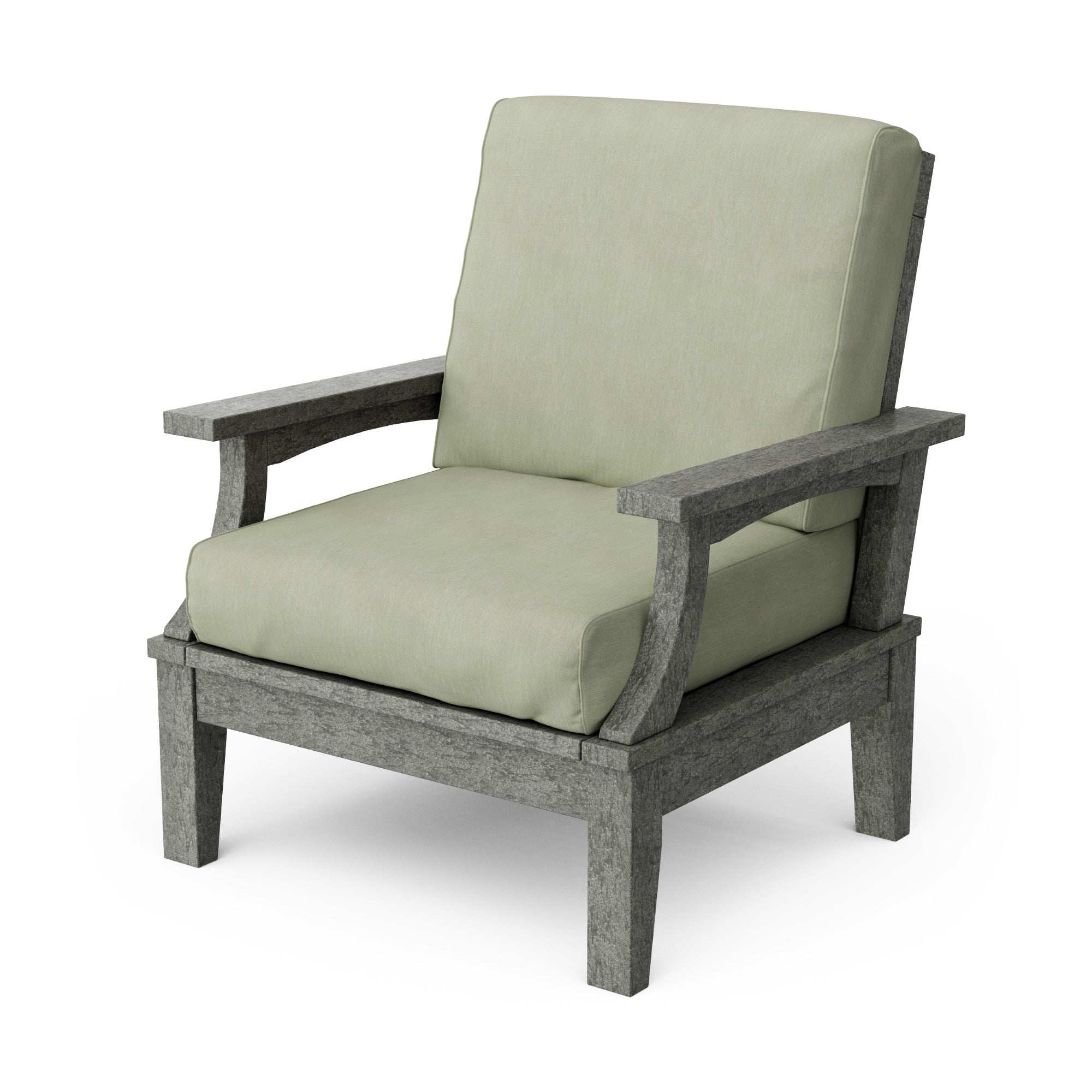 Heritage Deep Seating Patio Chair with Weather-Resistant Cushions - Outdoor Lounge Furniture for Garden, Poolside & Backyard Relaxation