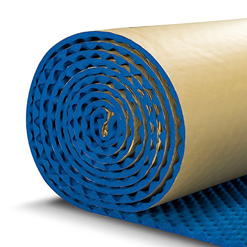 SOOMJ 20mm Thick Flame Retardant Sound Insulation Cotton - Self-Adhesive Acoustic Foam Panels for Walls, Home Studio, KTV & Noise Reduction (Blue) - Perfect for Soundproofing Rooms, Home Theaters & Music Studios