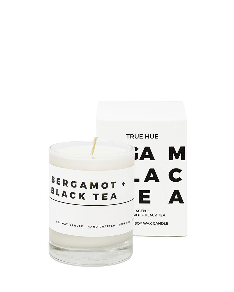 Bergamot Black Tea Mini Soy Candle 2oz - Aromatherapy Scented Candle for Relaxation, Meditation & Home Decor - Perfect for Bedroom, Bathroom & Office Use
