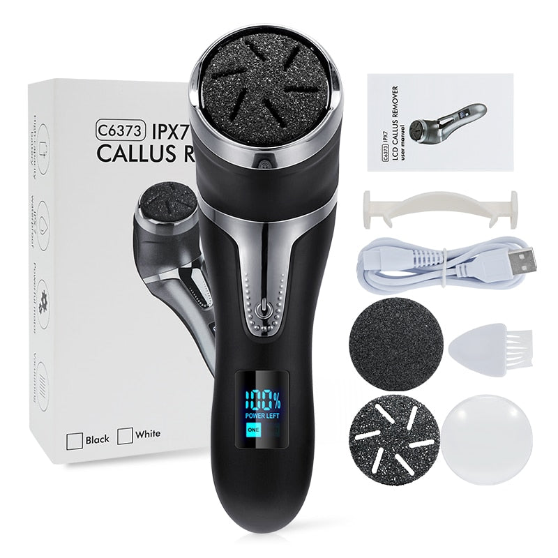 Rechargeable Electric Foot Callus Remover for Smooth Feet - Cordless Pedicure Tool for Dead Skin Removal at Home - Perfect for Dry Cracked Heels & Calluses Care