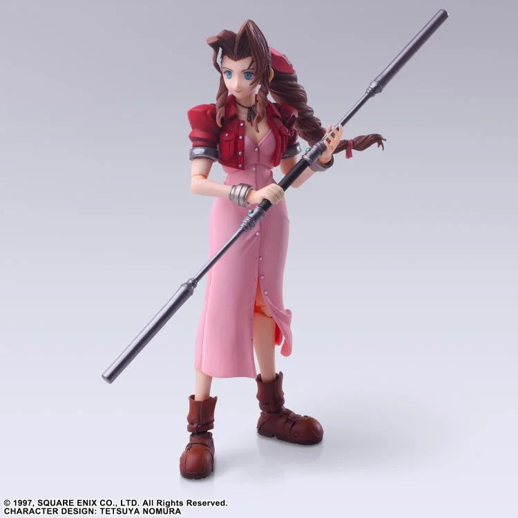 Bring Arts Final Fantasy XVII Aerith Gainsborough Action Figure - Square Enix Reissue Collectible for Gamers & Anime Fans | Perfect for Display, Cosplay, and Gift Giving