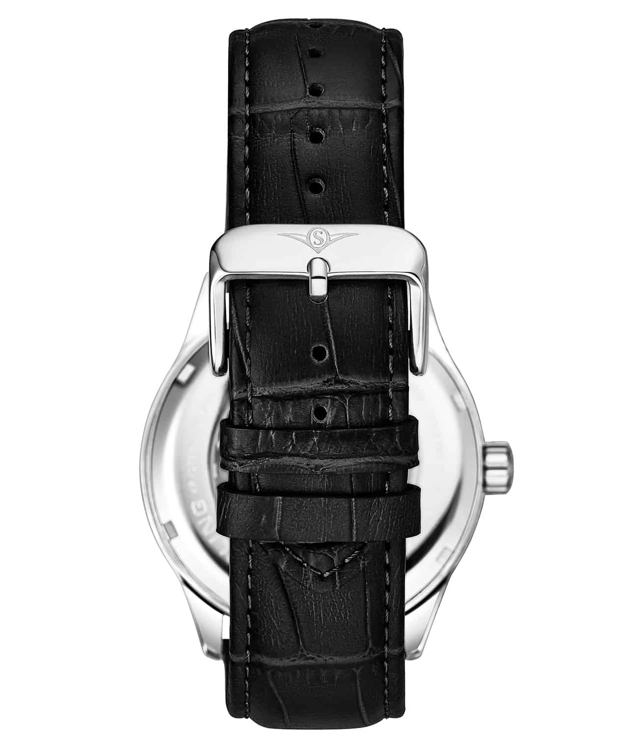 Denmark 3947 Automatic 42mm Skeleton Watch for Men - Luxury Stainless Steel Mechanical Timepiece - Perfect for Business, Formal Events & Everyday Wear