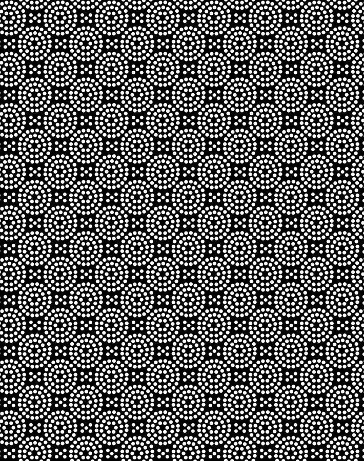 Wallshoppe 'Dot Dot' Onyx Wallpaper - Modern Peel & Stick Wallpaper for Bedroom, Living Room, and Office Decor