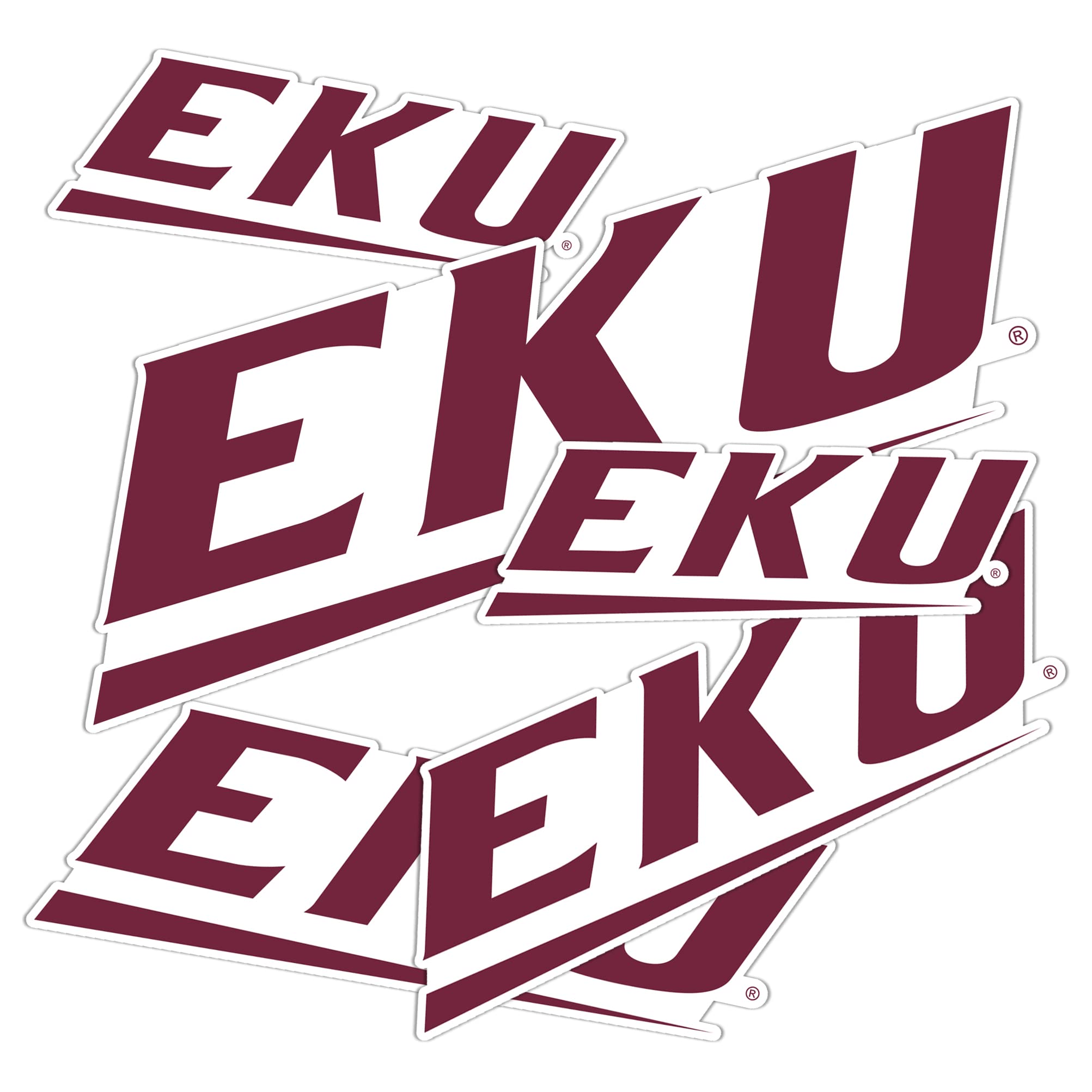 EKU Colonels Desert Cactus Vinyl Decals - Waterproof Stickers for Laptop, Water Bottle, Car & Scrapbook - Eastern Kentucky University Fan Gear - Perfect for College Dorms, Game Days & School Spirit