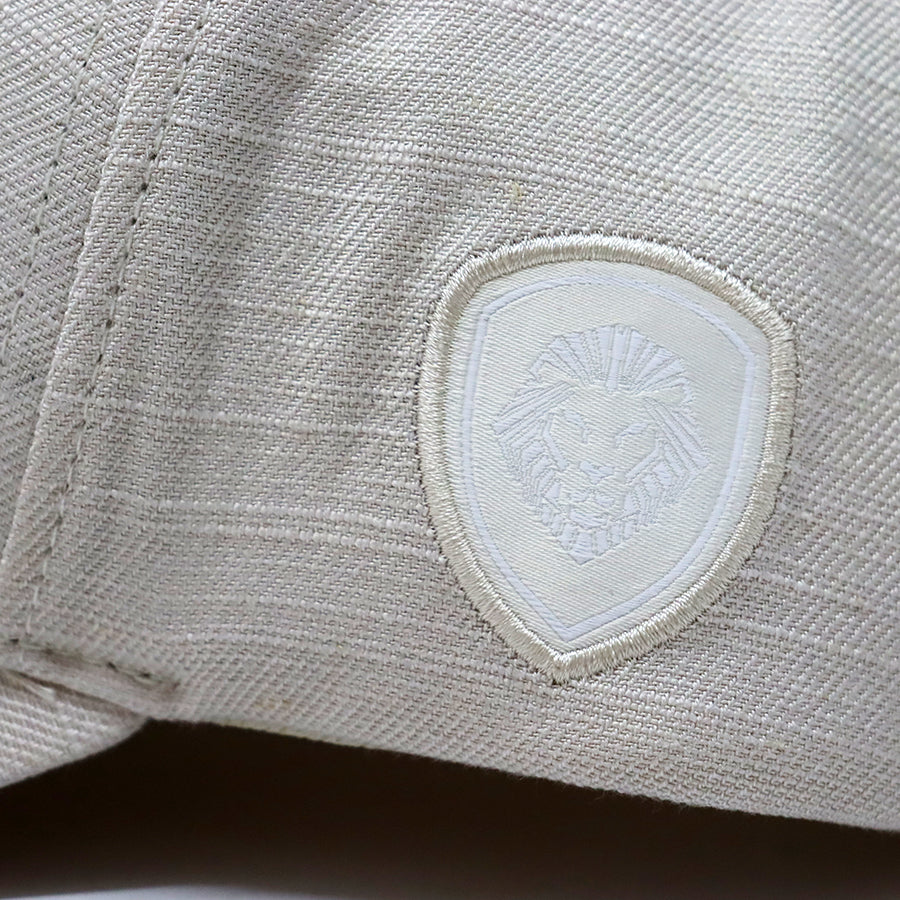 Future Looks Bright Ivory Cream Canvas Snapback Hat - Trendy Unisex Baseball Cap for Outdoor, Streetwear & Casual Fashion