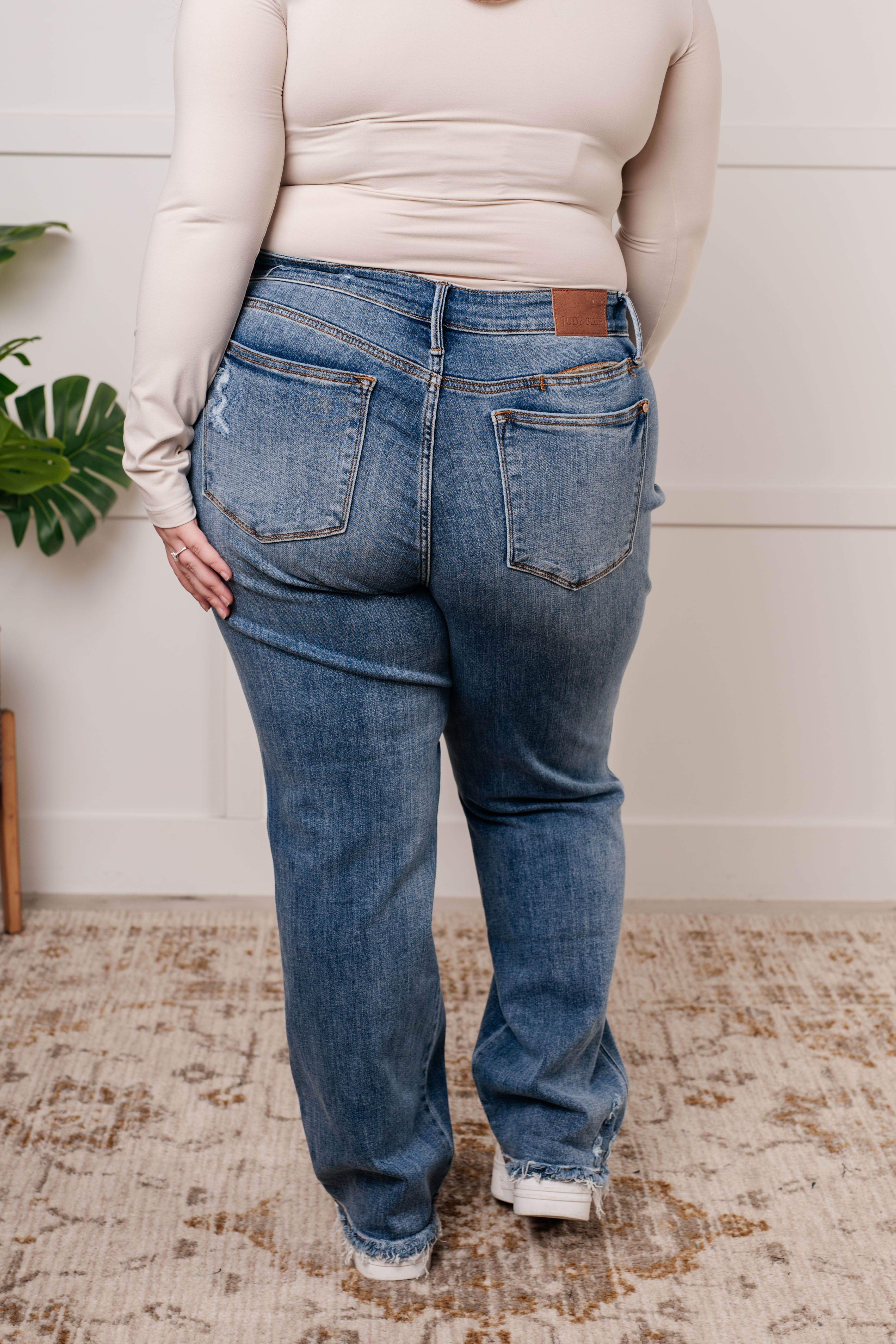 Quinn Mid Rise Dad Jeans with Cell Phone Pockets - Comfortable Stretch Denim for Men | Perfect for Casual Wear, Outdoor Activities & Everyday Use