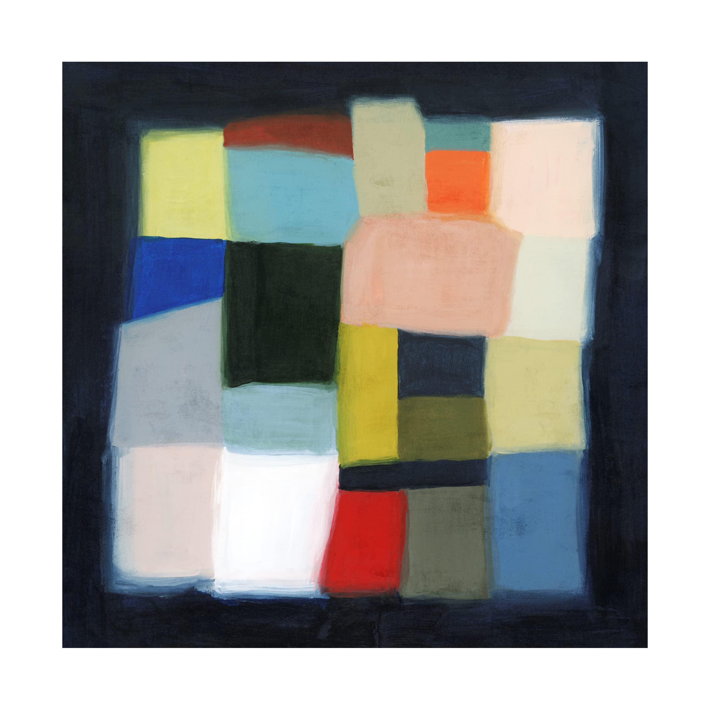 Grace Popp Chromatic Cube II Abstract Canvas Wall Art - Modern Home Decor for Living Room, Bedroom & Office