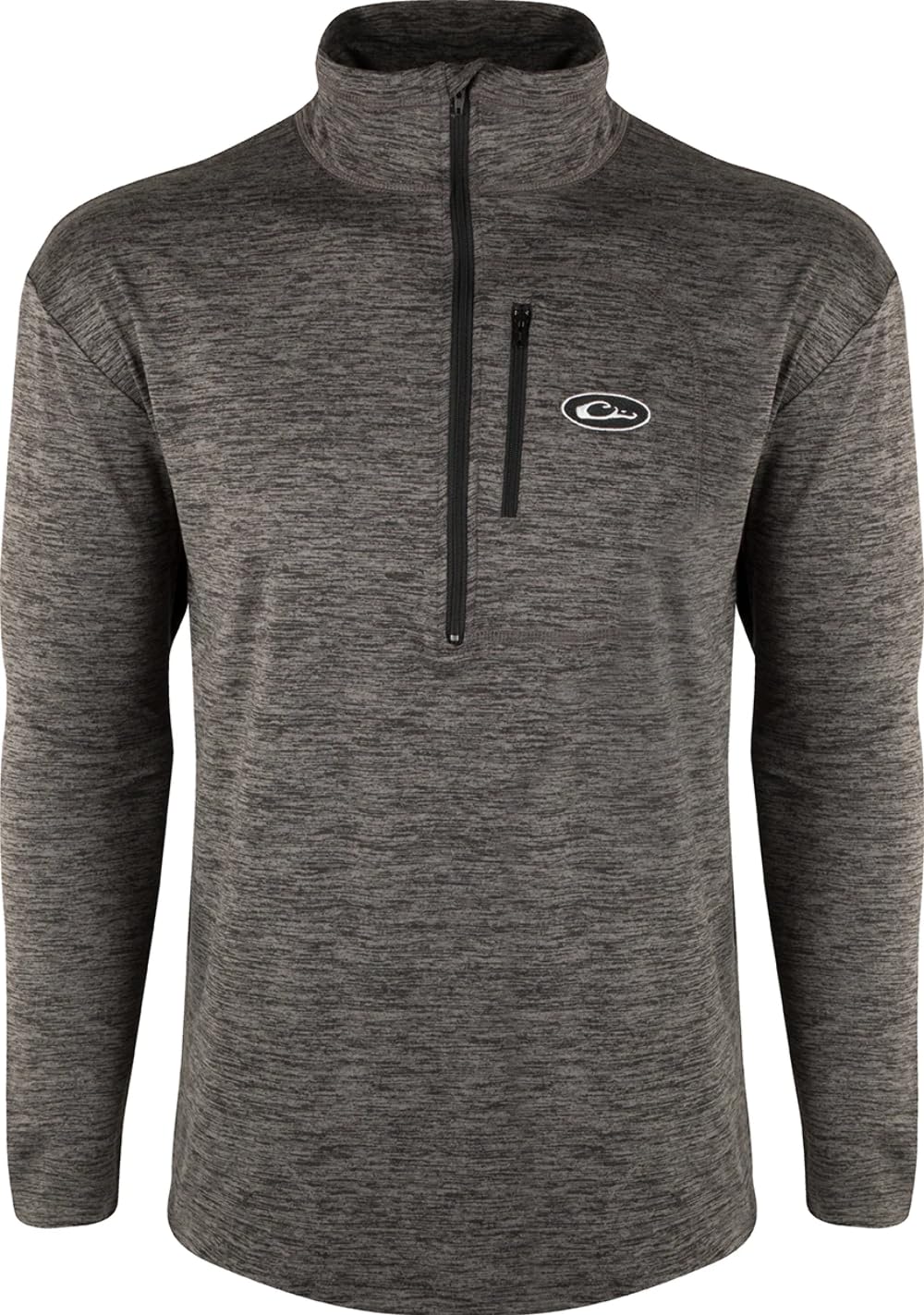 Drake Waterfowl Baselayer Top - Charcoal Heather Thermal Underwear for Hunting & Outdoor Activities - Size Small - Men's Cold Weather Base Layer for Hiking, Camping & Winter Sports