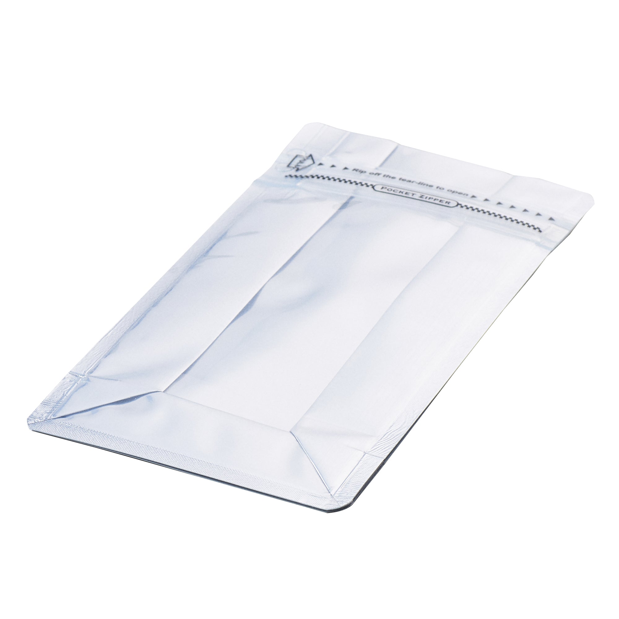 White Plastic Small Snack Bags with Double Seal & Rip Lock - Heat Sealable 8x4x2.5 Inches (100 Count) - Perfect for School Lunches, Party Favors & Food Storage