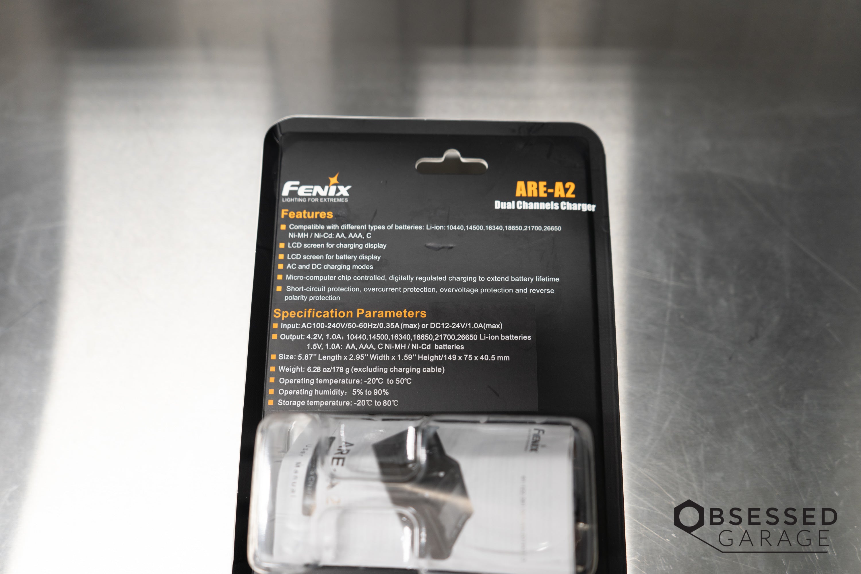 Fenix ARE A2 Smart Battery Charger for AA AAA NiMH NiCd - Fast Charging with LCD Display | Perfect for Home, Office, and Travel Use
