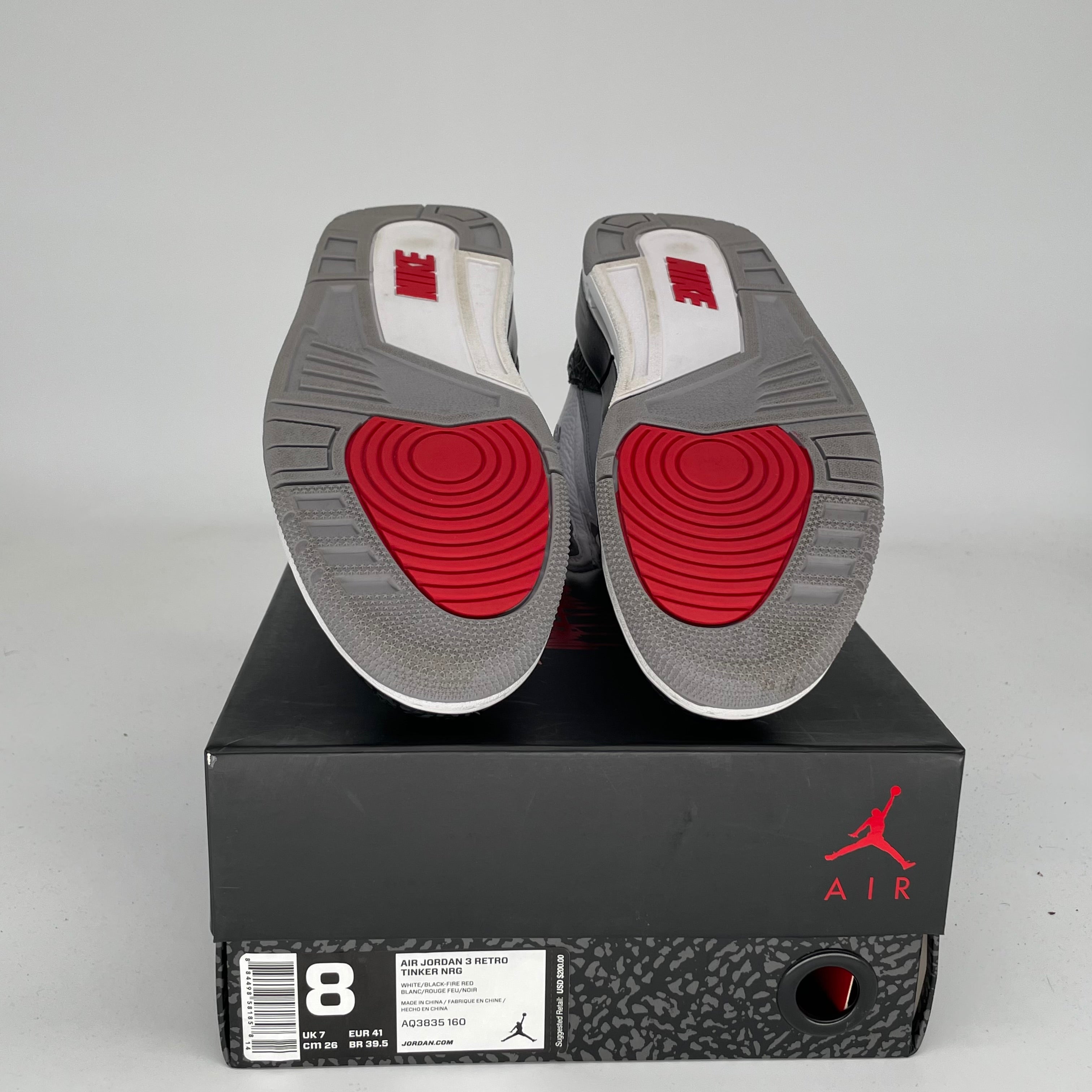 AIR JORDAN 3 TINKER HATFIELD Men's Basketball Shoes - Size 8 (AQ3835-160) - Retro Sneakers for Streetwear & Casual Outfits