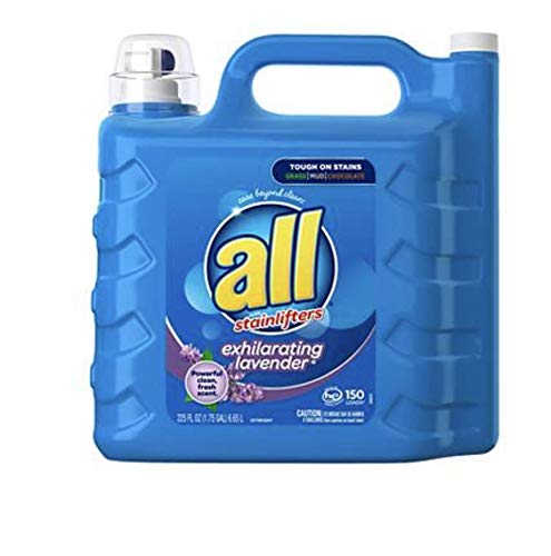 All Lavender Liquid Laundry Detergent - 225 oz (6.65L) | Hypoallergenic & Eco-Friendly | Perfect for Sensitive Skin & Large Families | Fresh Scent for Clothes & Linens