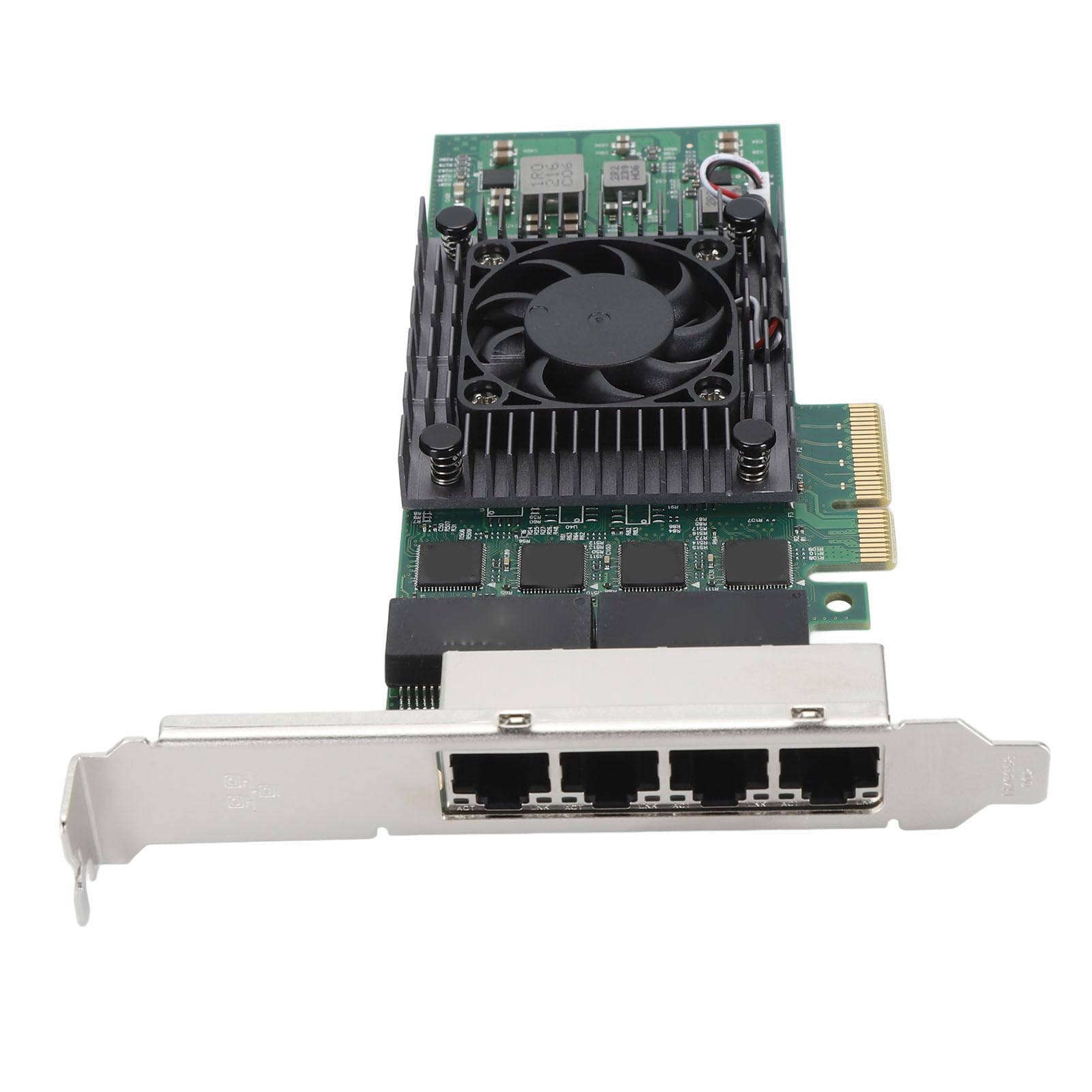 4 Port Gigabit Ethernet PCIe Network Card - 100/1000Mbps PCI Express Adapter with I211 Chip | High Speed Industrial LAN Card for Servers, Workstations & Gaming PCs
