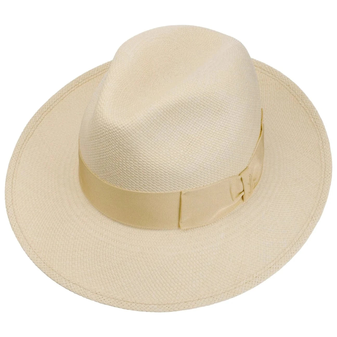 Borsalino Amedeo Bogart Panama Hat for Men - Classic Summer Straw Fedora for Outdoor, Beach & Travel - Lightweight & Breathable Sun Protection
