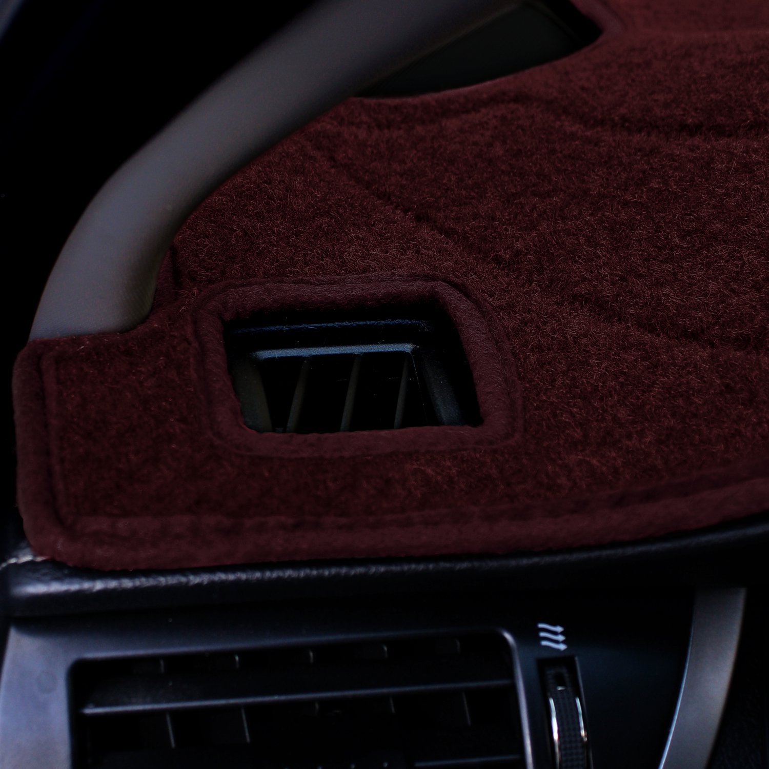 Premium Custom Fit Dash Cover for Mitsubishi Outlander - Poly Carpet Wine Red Interior Accessory | Perfect for Sun Protection & Enhanced Cabin Comfort