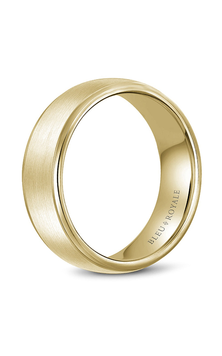 Bleu Royale Men's Wedding Band RYL 058Y65 - 14K Yellow Gold Classic Ring for Grooms & Husbands - Perfect for Weddings, Anniversaries & Special Occasions
