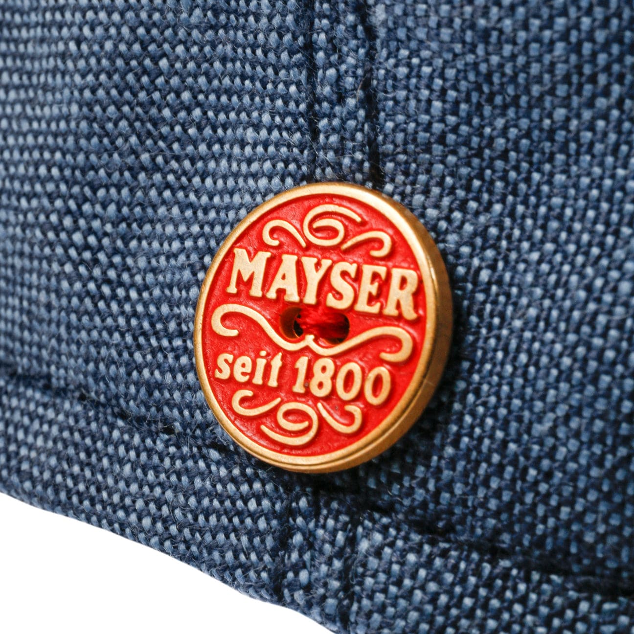 Mayser Sidney Linen Flat Cap for Men - Classic Summer Hat for Outdoor Activities, Travel & Casual Wear