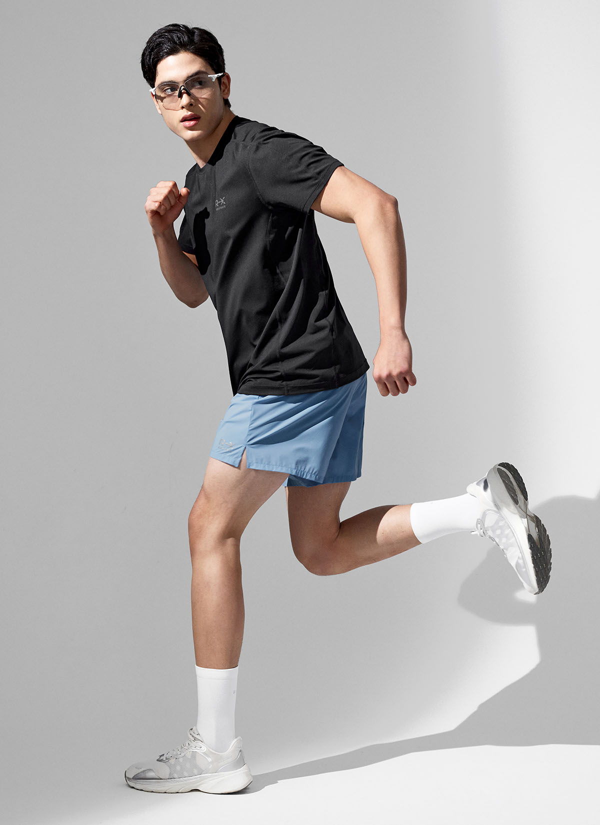 RX Aero Mesh Short Sleeve Men's Running Shirt - Lightweight Breathable Athletic Top for Jogging, Gym & Outdoor Sports