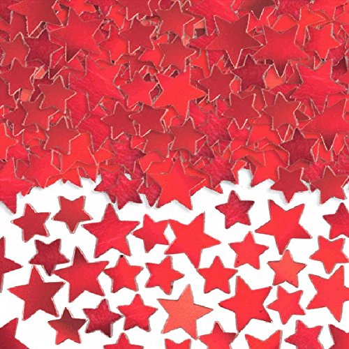 Amscan Red Confetti Decorations - 5 oz Bulk Pack for Party, Wedding, Birthday & Celebration Decor