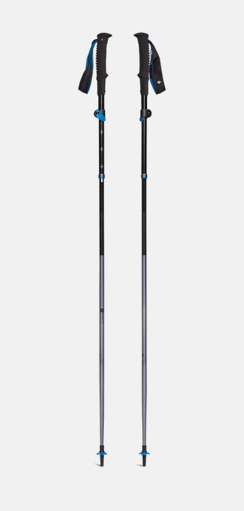 Black Diamond Distance FLZ Trekking Poles - Lightweight Carbon Fiber Hiking & Backpacking Poles for Trail Running, Mountaineering & Outdoor Adventures (Pair)