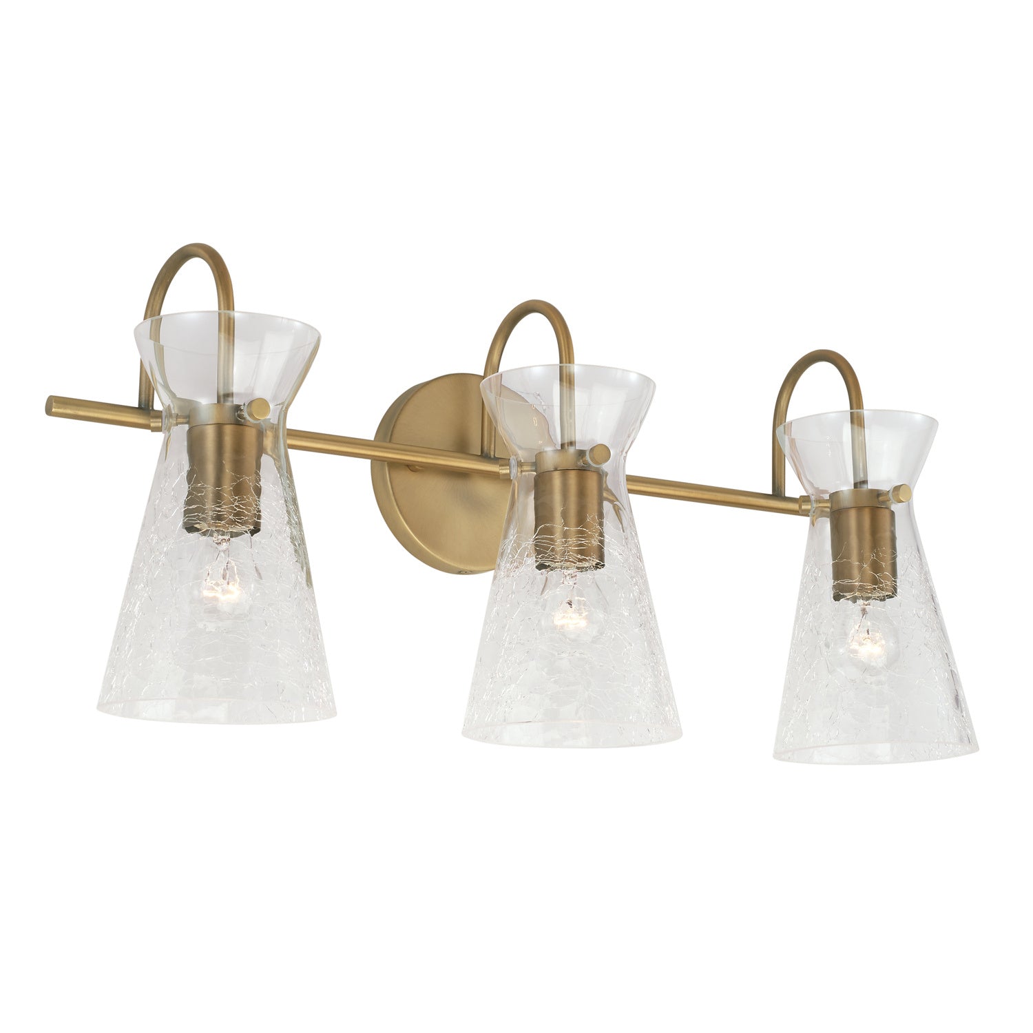 Capital Lighting Three Light Vanity - Modern Bathroom Vanity Lights for Mirror, Dressing Table & Makeup Area - Brushed Nickel Finish, Adjustable Arms, Easy Installation