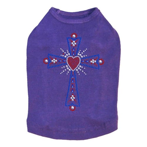 Red White & Blue Rhinestone Studded Tank Top - Patriotic Fashion for 4th of July & Summer Parties