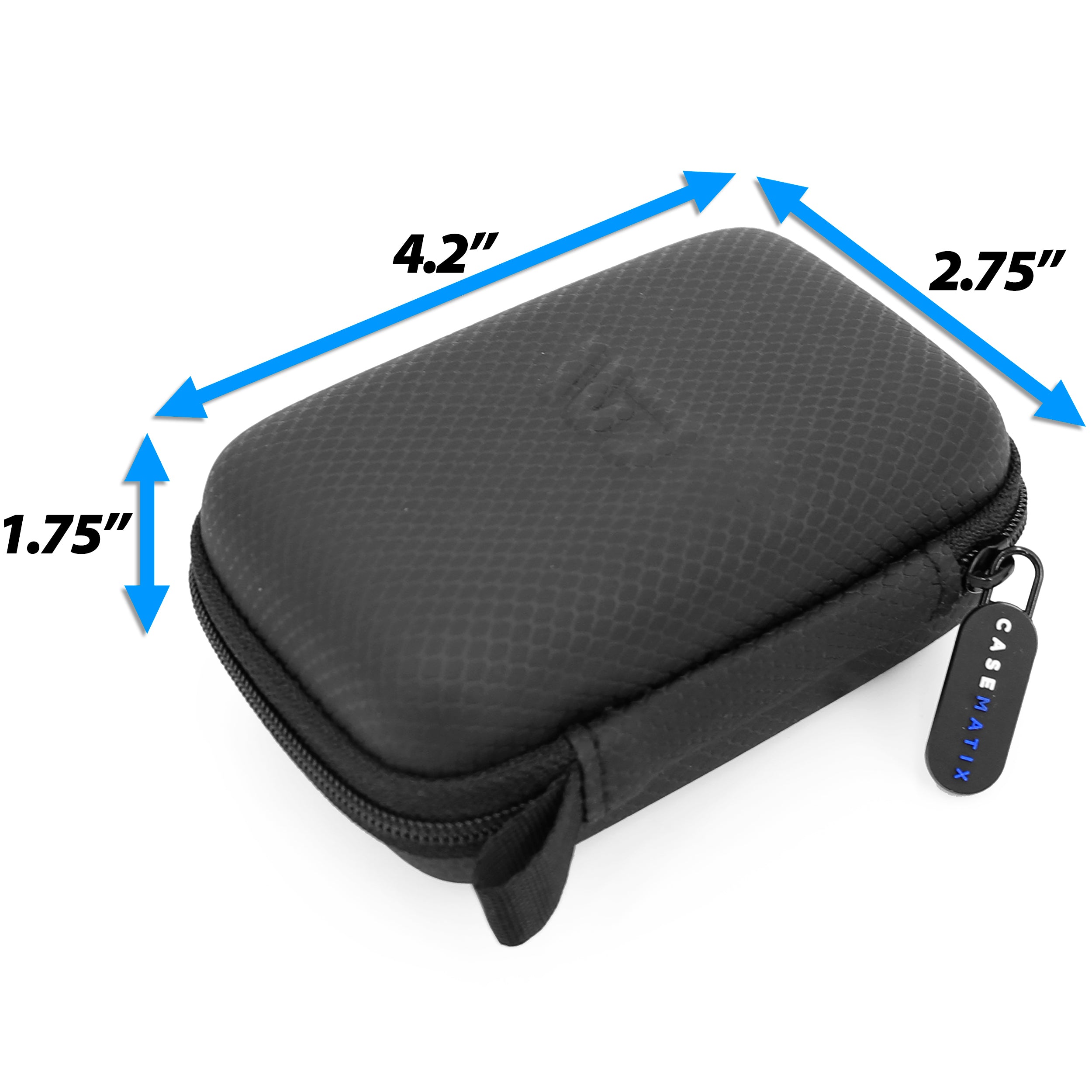 CASEMATIX Carrying Case for BACtrack Mobile Breathalyzer - Compatible with C6, C8, GO & Keychain Models - Durable Travel Case for Alcohol Testing Devices - Perfect for Travel, Parties & Personal Use