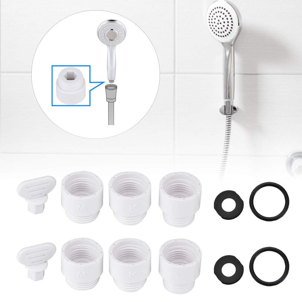 Japanese Shower Adapter for Handheld Shower Head - KMG Connector Hose Converter with G1/2in Thread - Bathroom Accessory Replacement for Leak-Free Shower Experience - Perfect for Home, Hotel & Spa Use