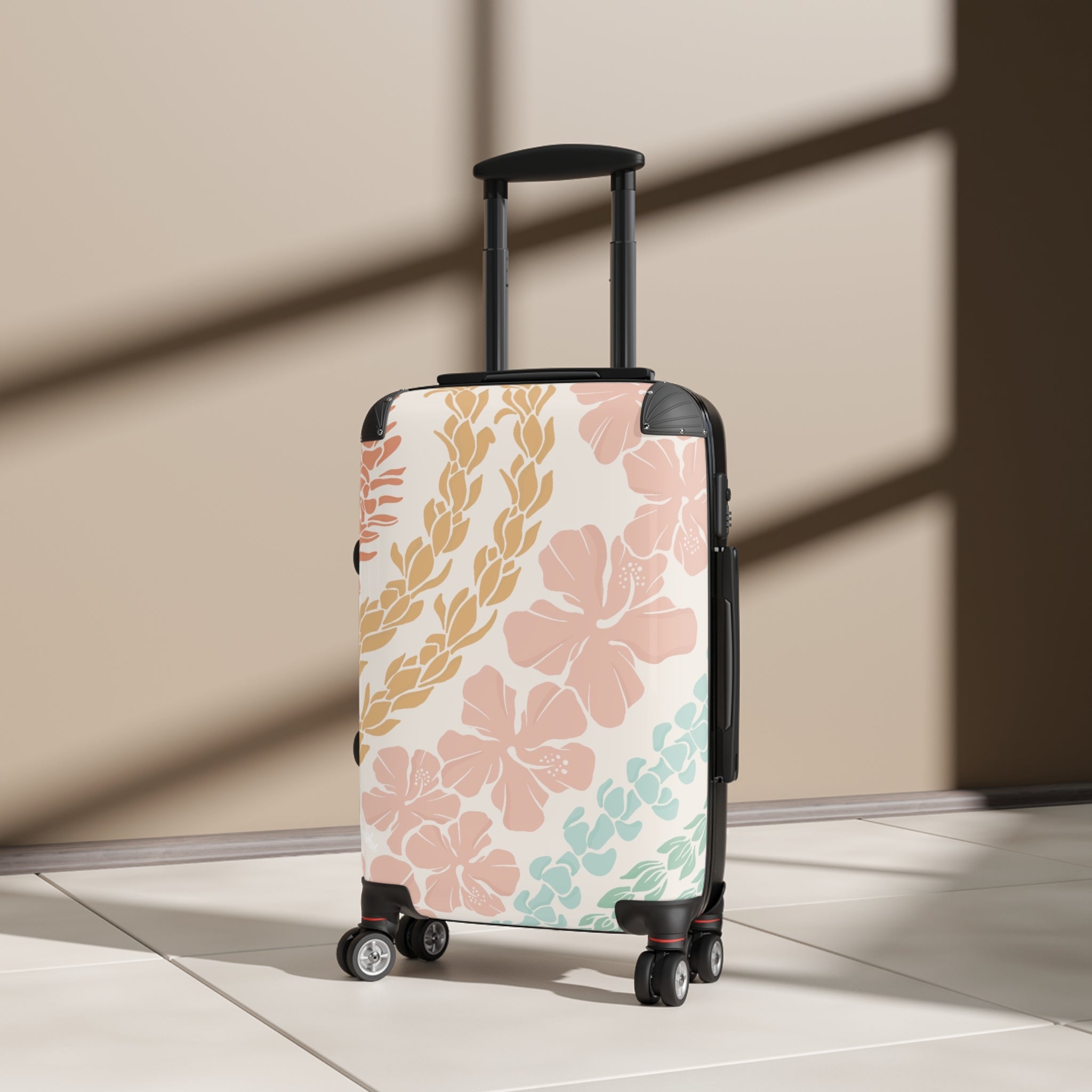 Stylish Groovy Lei Cabin Suitcase - Lightweight Carry-On Luggage for Travel, Business Trips & Weekend Getaways