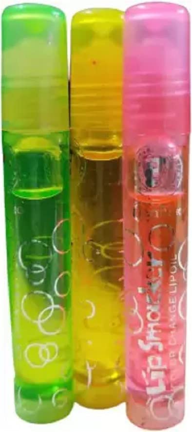 Natural Fresh Fruit Roll-on Lip Balm - Clear Transparent Lip Oil for Hydration & Shine | Perfect for Daily Moisturizing, Makeup Prep & On-the-Go Lip Care
