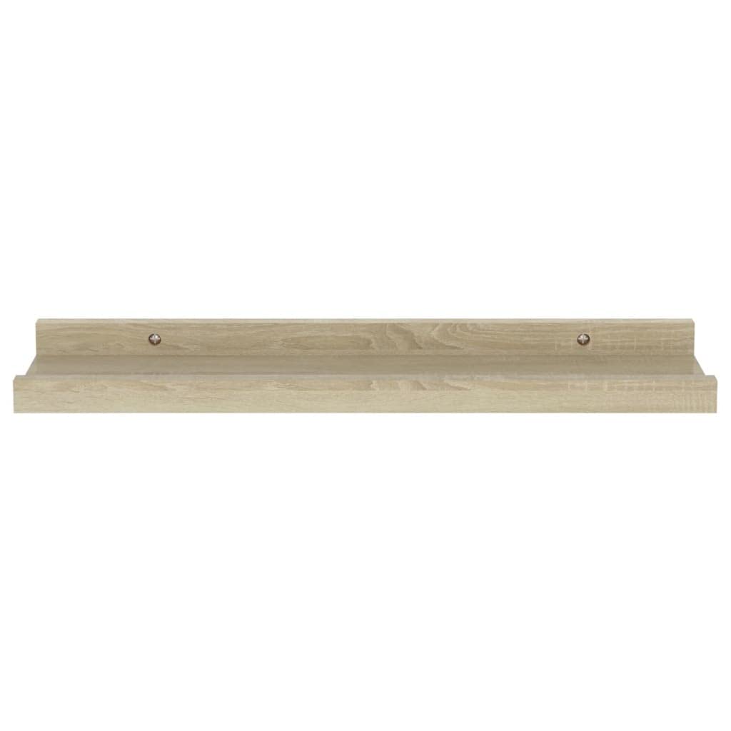 2-Pack Floating Wall Shelves - Sonoma Oak 15.7