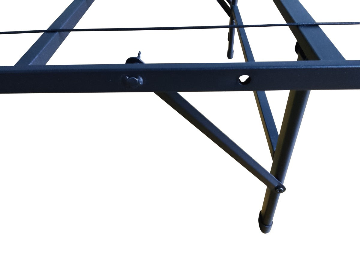 Full Bed Frame Black - Sturdy Metal Platform Bed with Headboard & Footboard - Perfect for Bedroom, Guest Room, or Dormitory