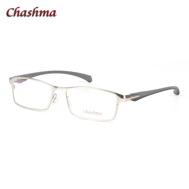 Unisex Square Titanium Alloy Eyeglasses with Full Rim - Lightweight & Durable Frame for Men & Women | Perfect for Reading, Working & Daily Wear