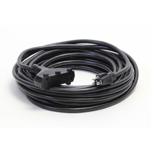 Pro Classic 12/3 SJTW Triple Tap Extension Cord - 15 Amp Heavy Duty Power Strip with 3 Outlets, 12-Foot Cord for Home, Office & Workshop Use