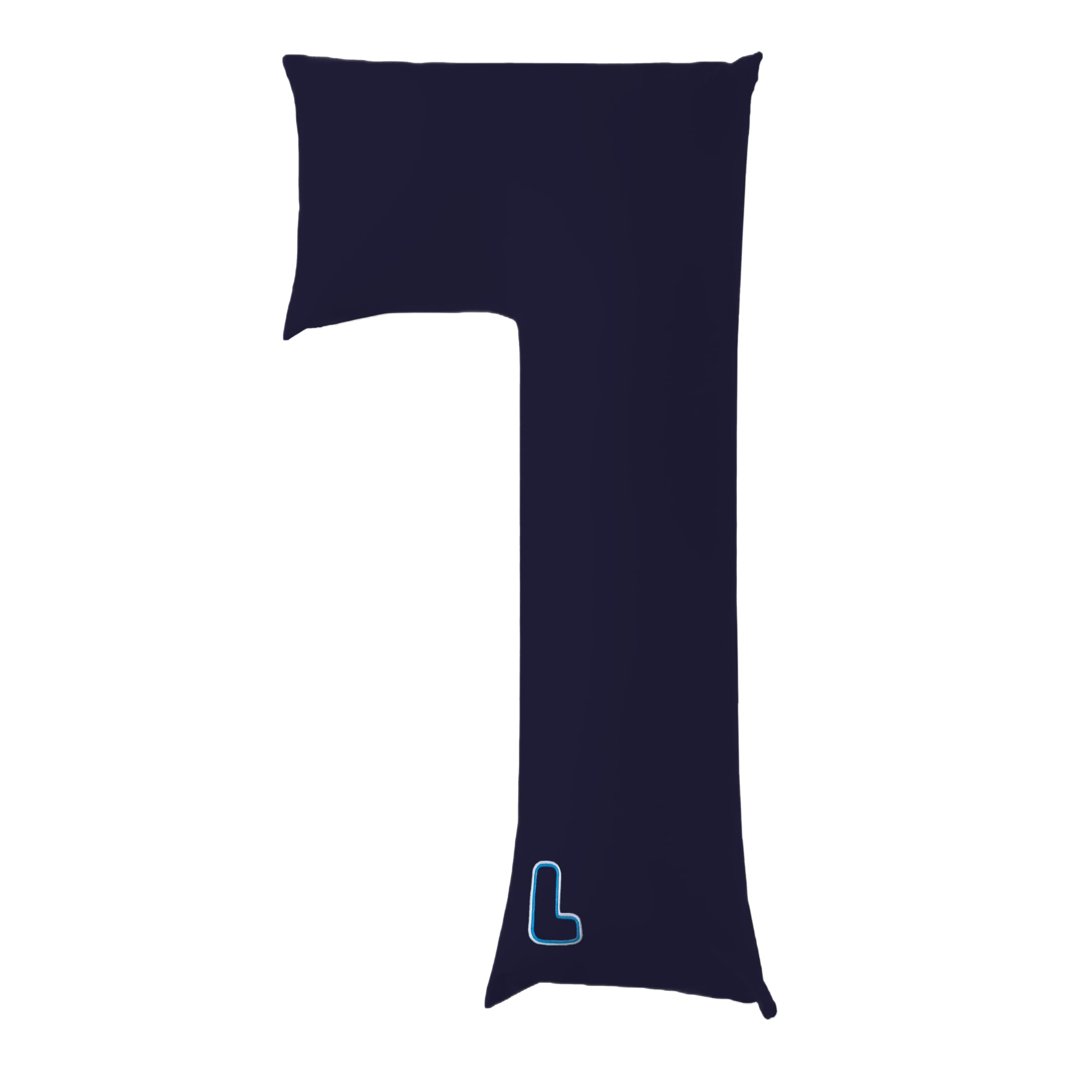 SnuggL Body Pillow for Knee, Back & Hip Support - 28x54 Long Comfort Pillow for Side Sleepers & Pregnancy - Includes 2 Navy Blue Pillowcases - Perfect for Pain Relief, Better Sleep & Maternity Support