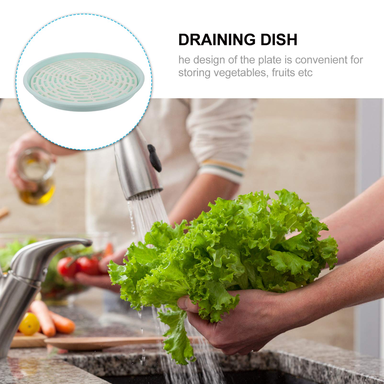 **Stainless Steel Fruit & Vegetable Drainer Tray - Kitchen Dish Drying Rack for Washing, Draining Fruits, Vegetables, Dishes - Perfect for Countertop, Sink & Dish Organizing**