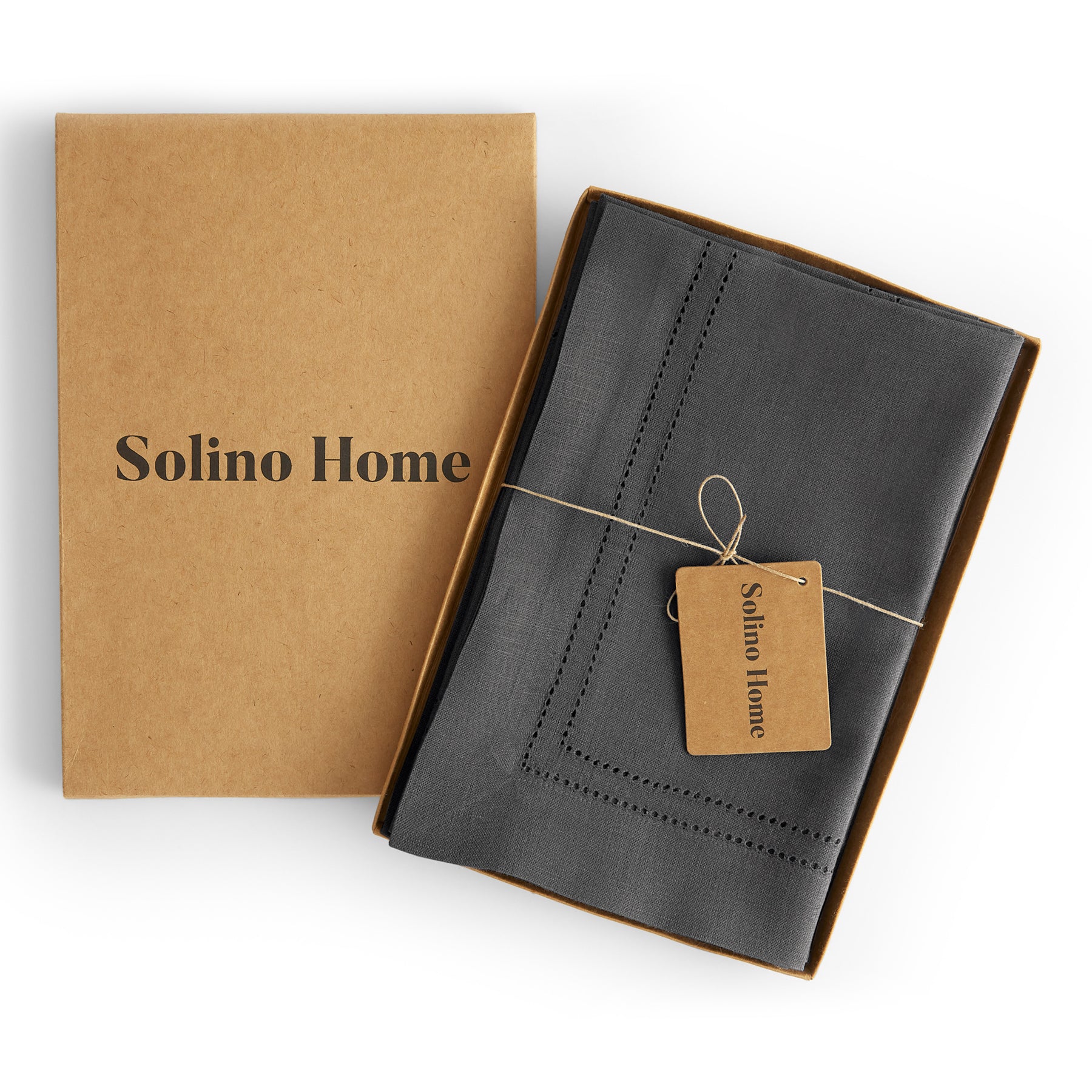 Premium Linen Double Hemstitch Napkins Set of 4 - Elegant Dinner Table Decor for Formal Dining & Special Occasions