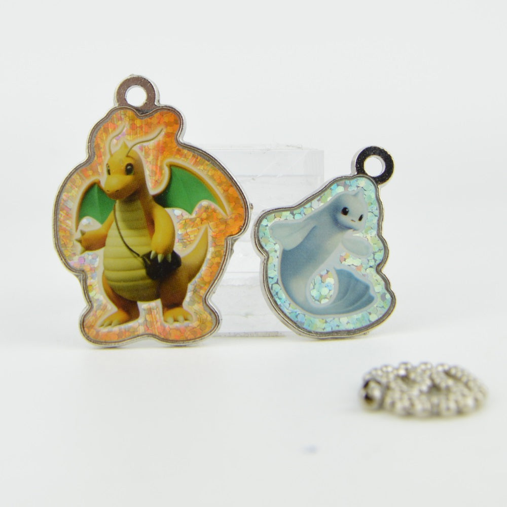 Pokemon Mewtwo Strikes Back EX Metal Charm Keychain - Collectible Anime Keyring for Backpacks, Gifts & Cosplay Accessories