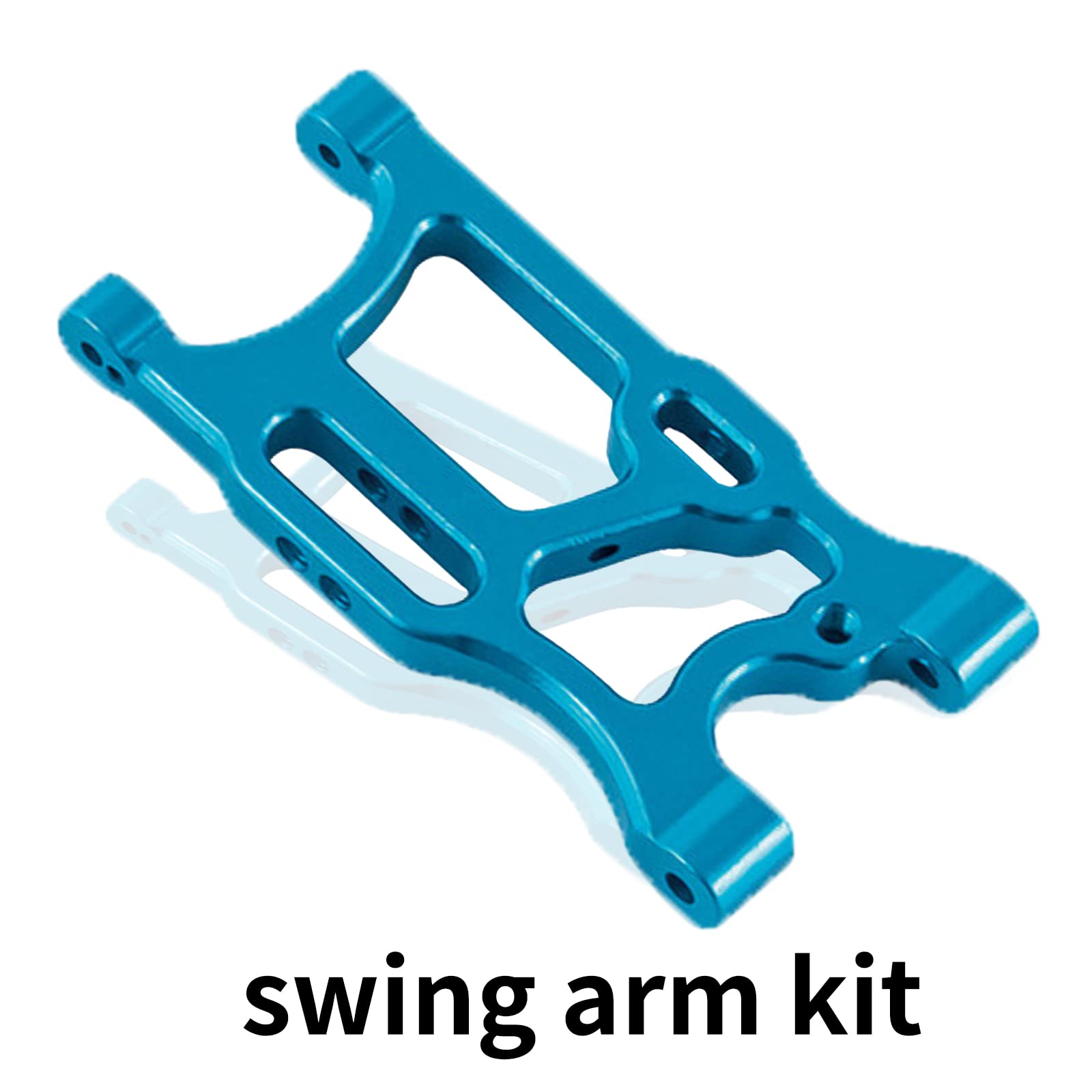 Kingsea RC Front Rear Swing Arm Kit - Metal Upgrade Parts Compatible with WLtoys 1/14 144001 & 1/12 124018 124019 RC Cars (Blue) | Durable Replacement for Off-Road Racing & Drifting Performance