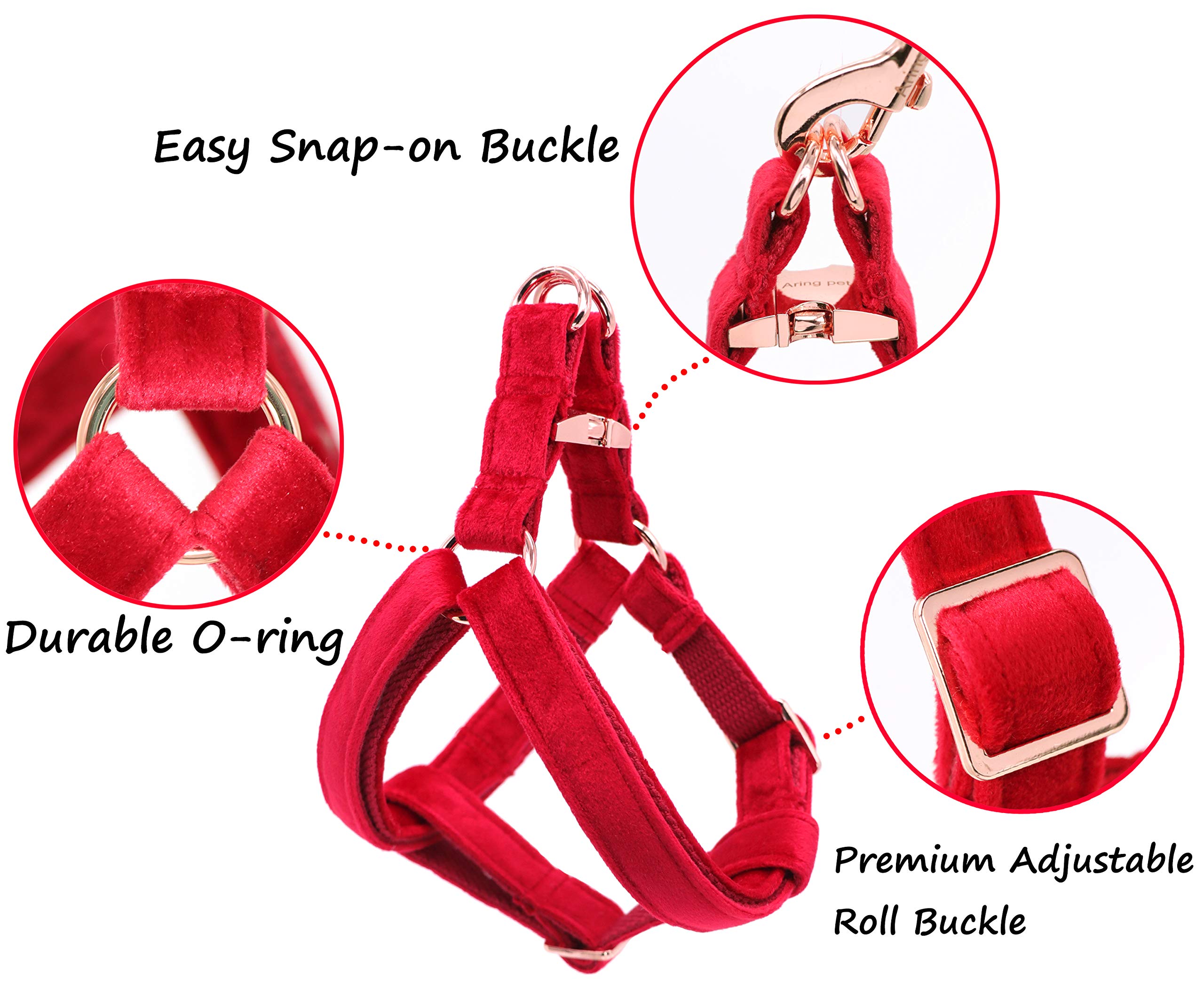 ARING PET Velvet No Pull Dog Harness - Adjustable Heavy Duty Vest for Small to Large Dogs | Comfortable Walking & Training Aid for Daily Walks, Jogging, and Outdoor Adventures