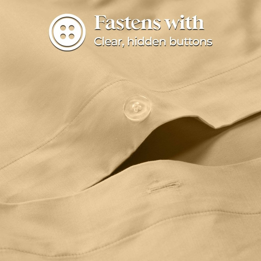 Luxury 1200 Thread Count Egyptian Cotton Duvet Cover Set - King Size, Soft Breathable Bedding for Hotel & Home Use