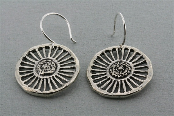 Vintage Wagon Wheel Earrings for Women - Western Boho Style Dangle Hoop Earrings - Perfect for Cowgirl Costume, Country Music Festival & Western Themed Party