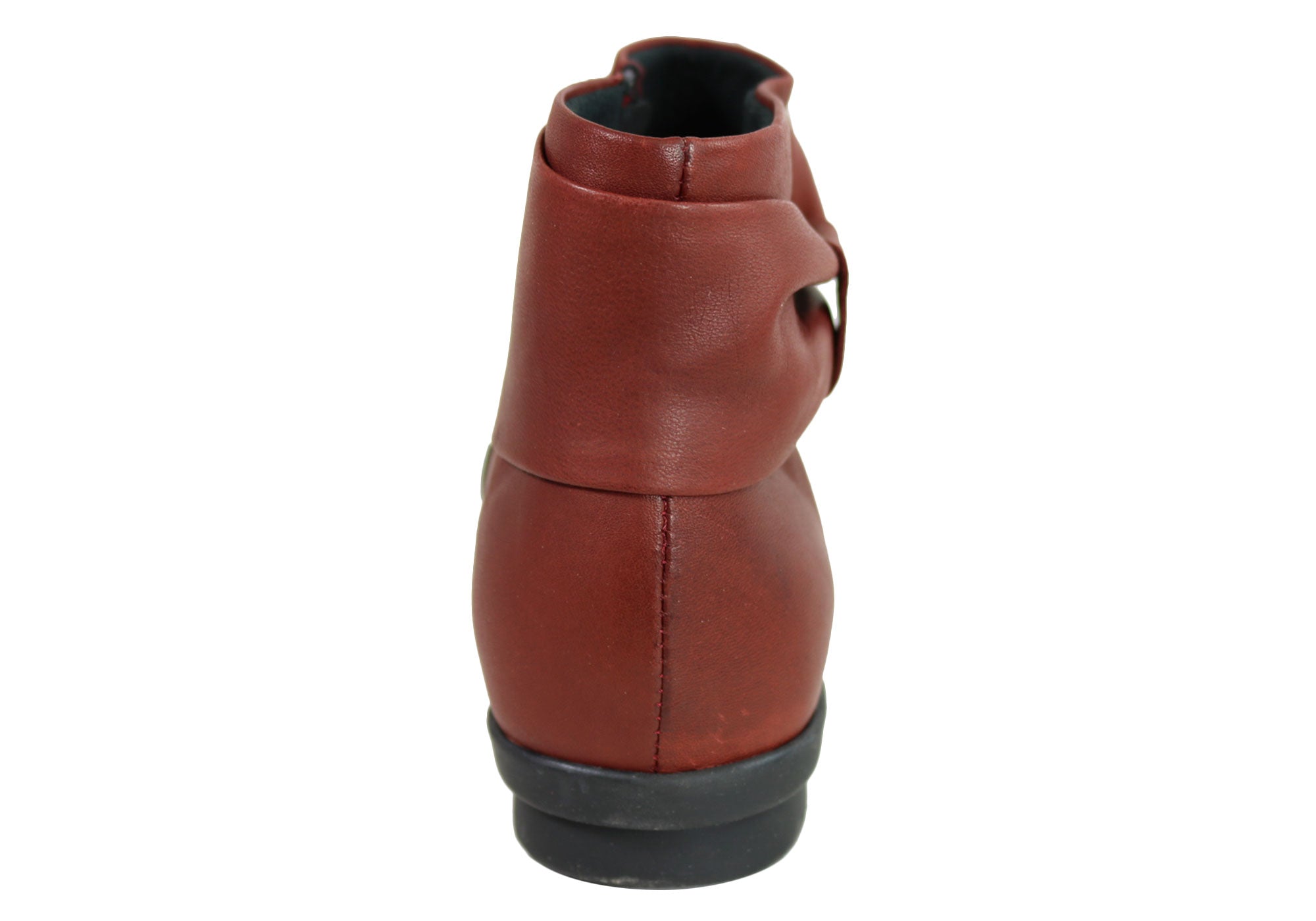 Flex & Go Women's Comfortable Leather Ankle Boots - Made in Portugal - Perfect for Work, Travel & Everyday Wear