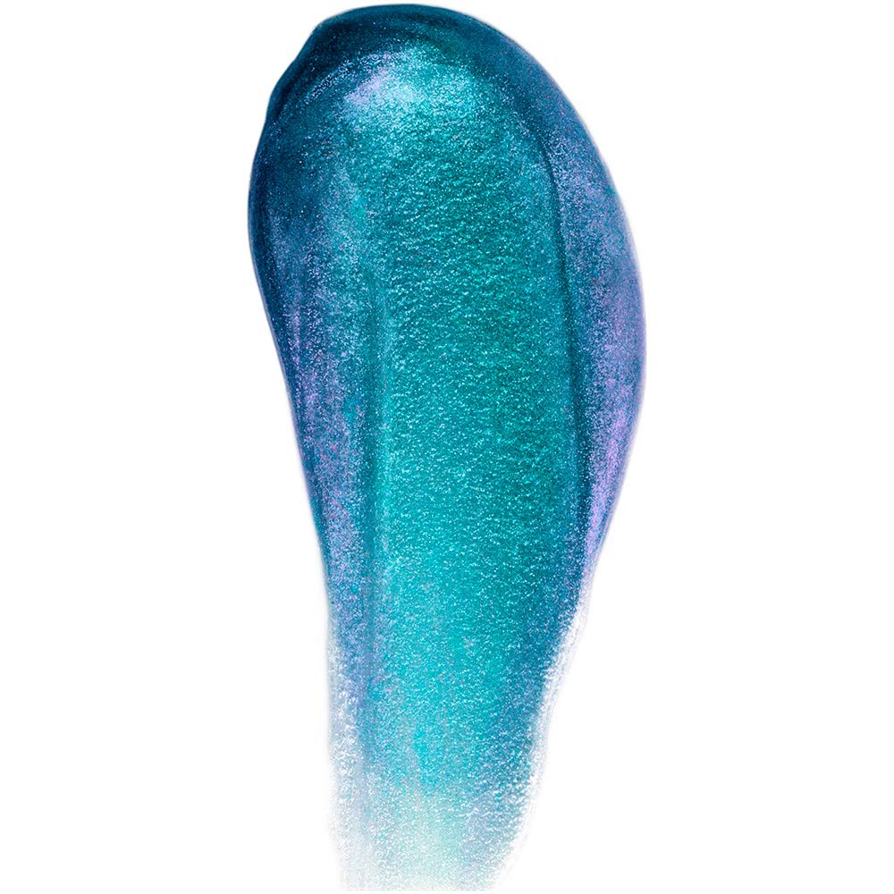 Maybelline New York Lip Studio Electric Shine Prismatic Lip Gloss - Vibrant Electric Blue, 0.17 fl oz | High-Shine, Non-Sticky Formula for Bold, Glamorous Looks - Perfect for Parties, Night Out & Special Occasions