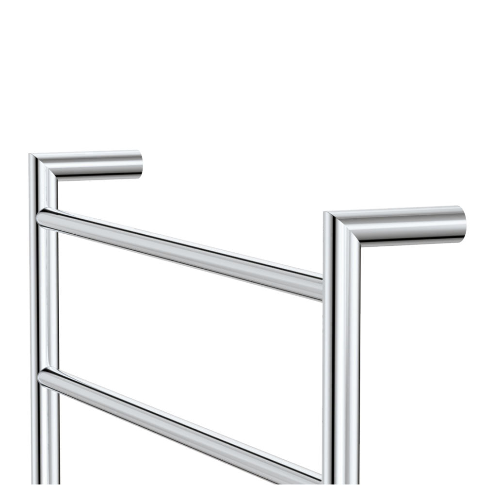 Fienza 8286080 Kaya Heated Towel Rail - 600 x 800mm Chrome Bathroom Towel Warmer for Spa, Luxury Hotels & Cozy Home Use