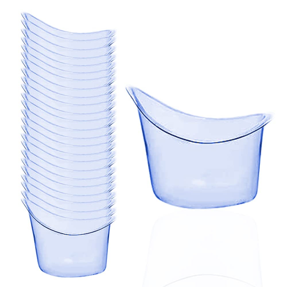 50 Pcs Disposable Eye Wash Cups for Refreshing & Cleaning Tired Eyes - Portable Eye Flush Cleaning Cups, Non Sterile | Perfect for First Aid Kits, Travel, and Workplace Safety